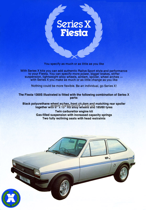 Fiesta MK1: Series-X Parts - Front Cover
