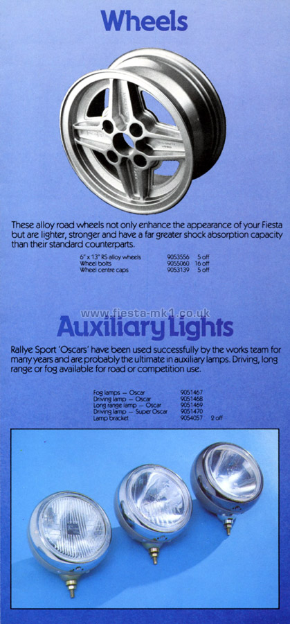Fiesta MK1: Series-X Parts - Page 6