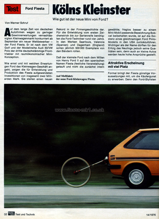 Auto Motor und Sport - Road Test: Fiesta 1100S (Sport) - Page 2