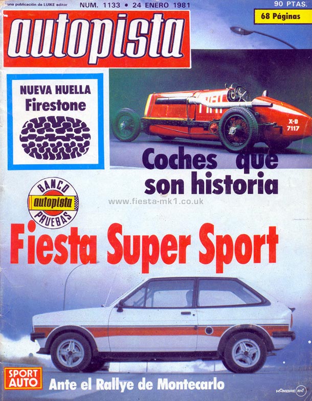 Autopista - Road Test: Fiesta Supersport - Front Cover