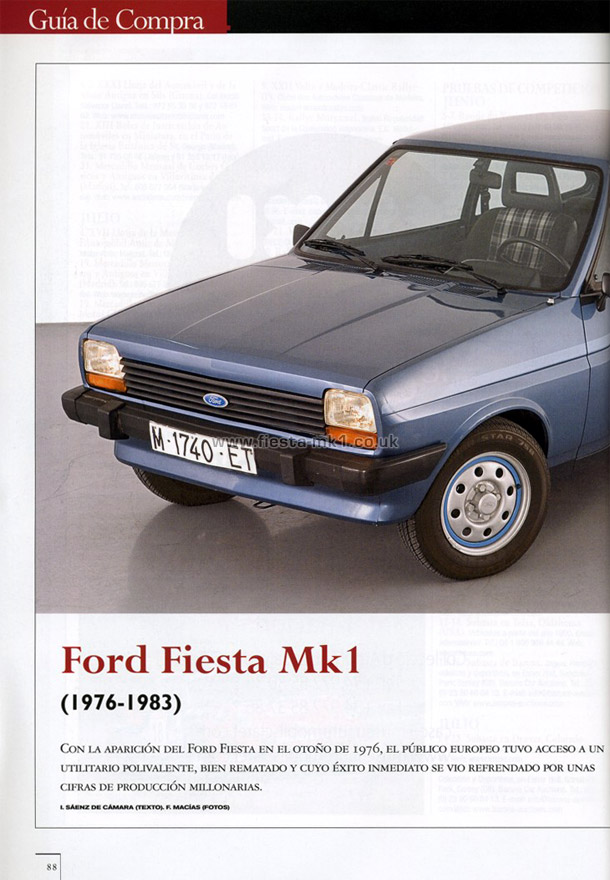 Motor Clsico - Buyers Guide: Fiesta MK1 - Page 1