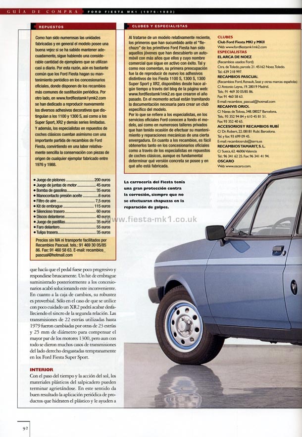 Motor Clsico - Buyers Guide: Fiesta MK1 - Page 5