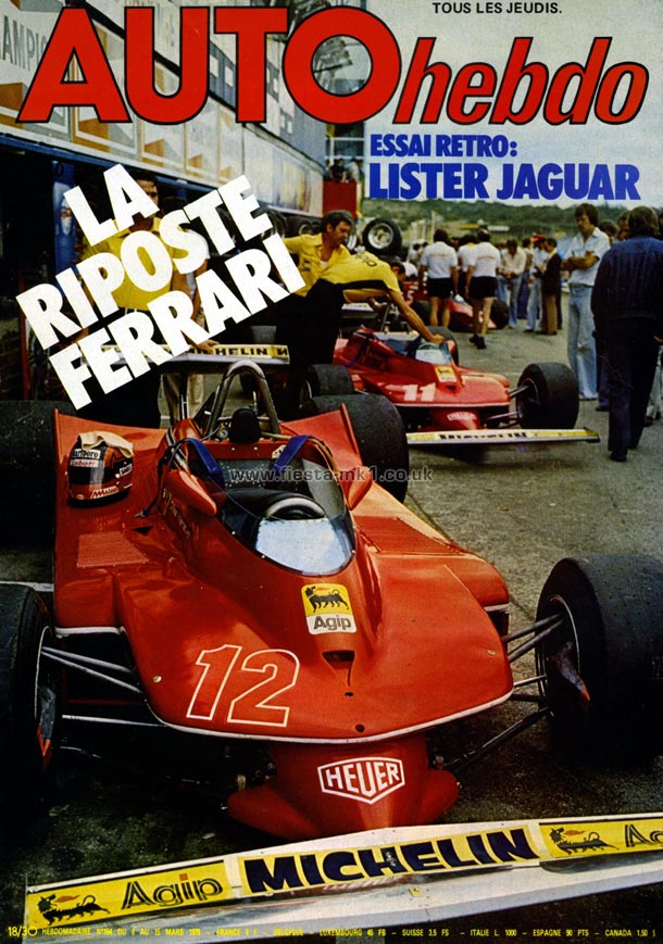 Auto Hebdo - Feature: Fiesta Group 2 - Front Cover
