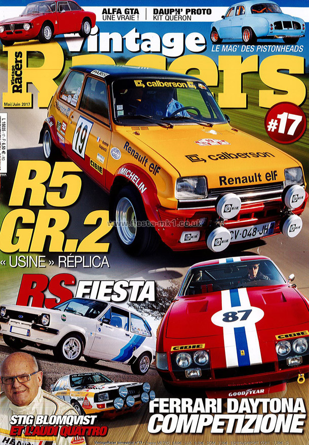 Vintage Racers - Feature: Fiesta Groupe 2 - Front Cover