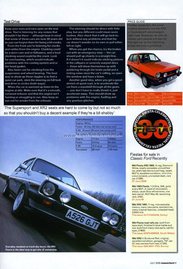 Classic Ford - Buyers Guide: Fiesta Buying - Page 4