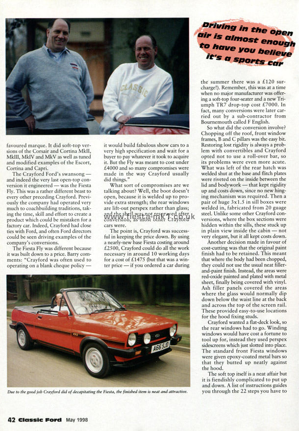 Classic Ford - Feature: Fiesta Crayford Fly XR2 Ghia - Page 3