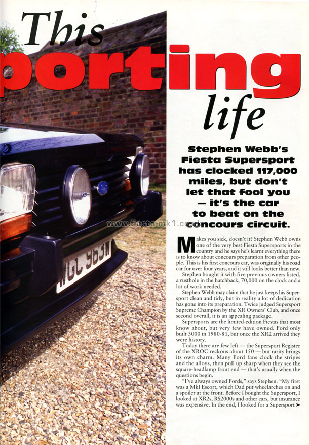 Classic Ford - Feature: Fiesta Supersport - Page 2