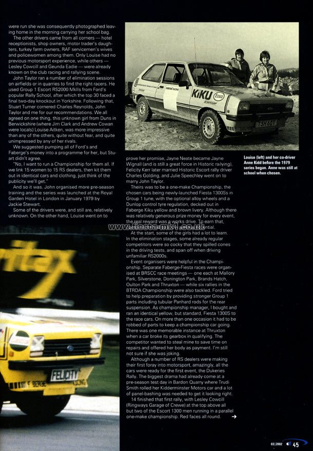 Classic Ford - Graham Robson: Female Fiesta Rally Drivers - Page 2