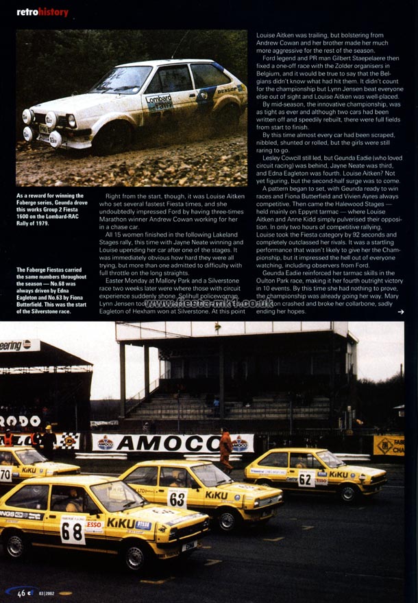 Classic Ford - Graham Robson: Female Fiesta Rally Drivers - Page 3