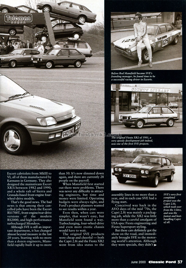 Classic Ford - Graham Robson: SVE Fiesta's Special Vehicle Engineering - Page 2