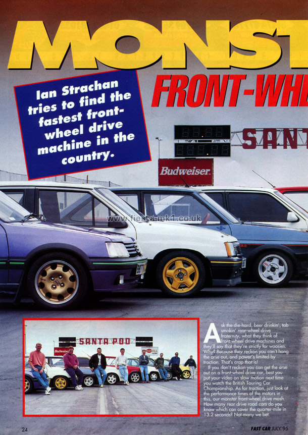 Fast Car - Group Test: FWD Fiesta XR2 - Page 1