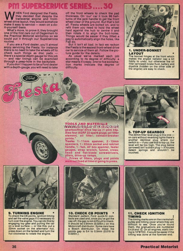 Practical Motorist - Technical: Fiesta Service - Page 1