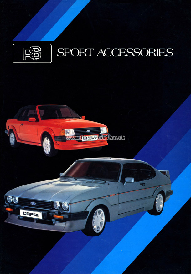 Fiesta MK1: RS Sport Accessories - Front Cover