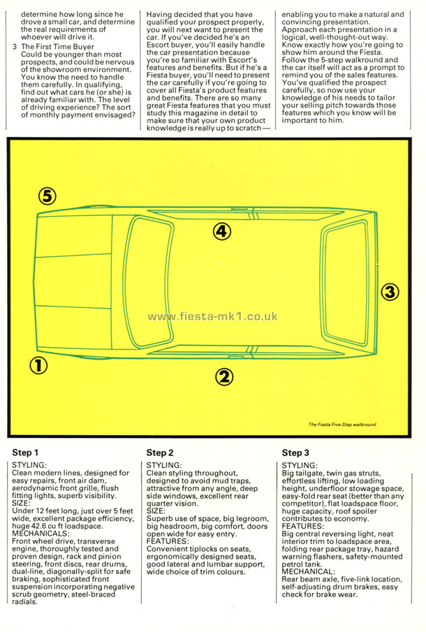 Fiesta MK1: Dealer Introduction Guide - Page 51