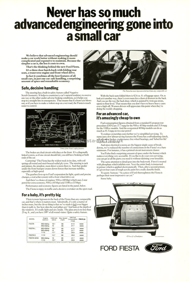 Fiesta MK1: Dealer Introduction Guide - Page 73