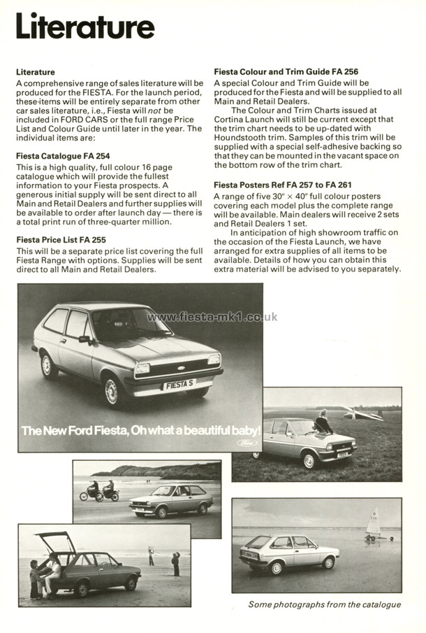 Fiesta MK1: Dealer Introduction Guide - Page 76