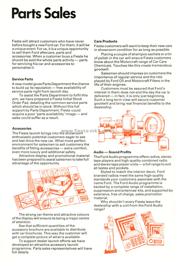 Fiesta MK1: Dealer Introduction Guide - Page 83