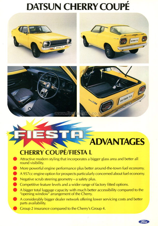 Fiesta MK1: Quick Reference Sheets - Page 15