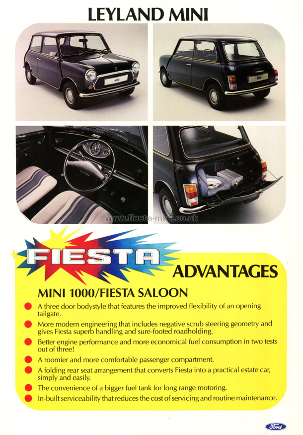 Fiesta MK1: Quick Reference Sheets - Page 7