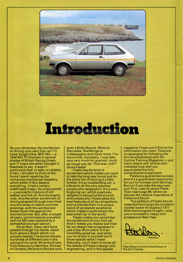 Fiesta MK1: Salesmen Guide - Page 4