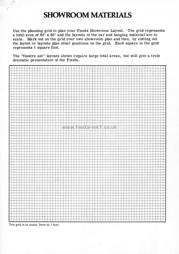 Fiesta MK1: Showroom Material Instructions - Page 1