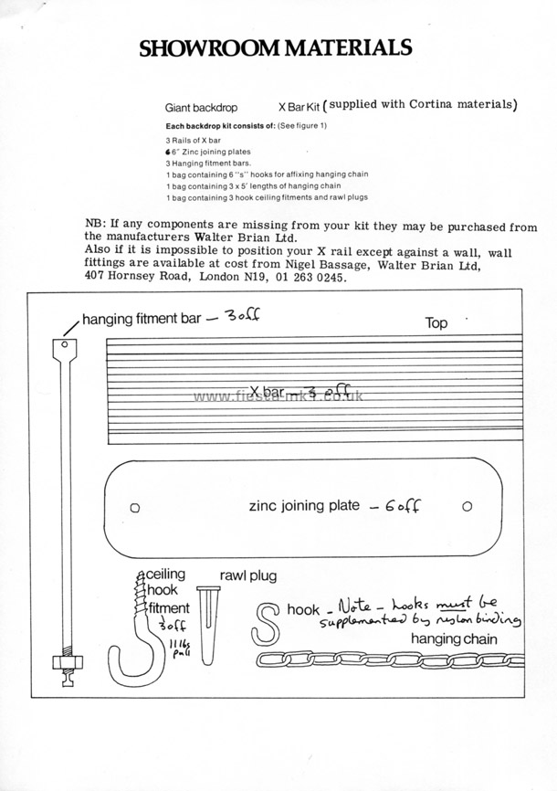 Fiesta MK1: Showroom Material Instructions - Page 4