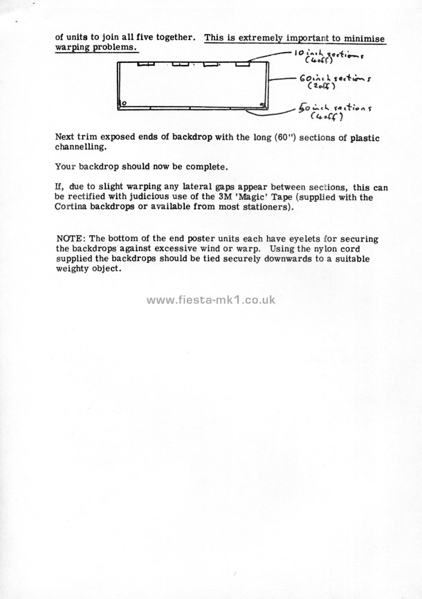 Fiesta MK1: Showroom Material Instructions - Page 8