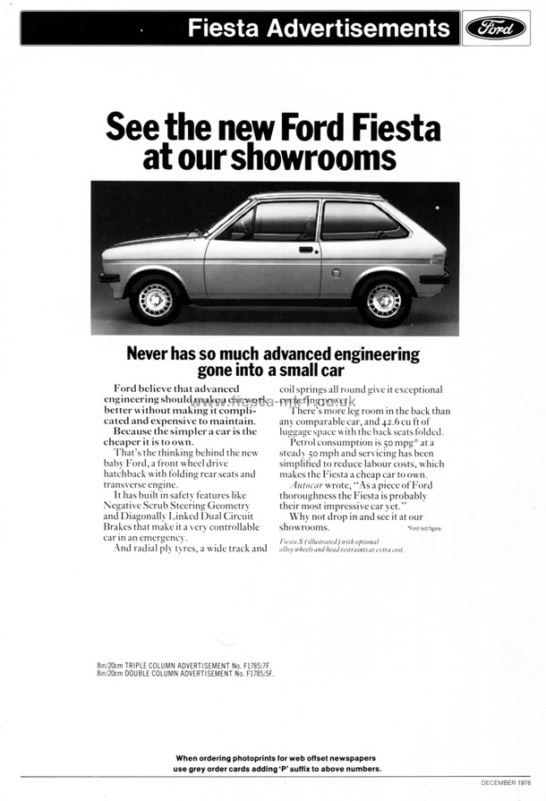 Fiesta MK1: Showroom Material - Page 15