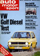 Auto Motor und Sport - Group Test: Fiesta 1100S (Sport) - Front Cover
