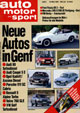 Auto Motor und Sport - Road Test: Fiesta XR2 - Front Cover