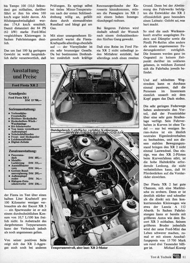 Auto Motor und Sport - Road Test: Fiesta XR2 - Page 5