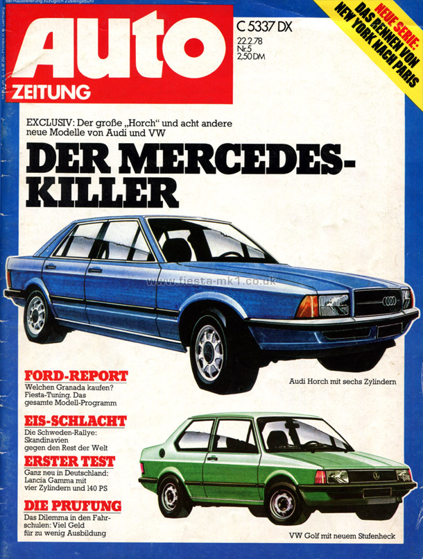 Auto Zeitung - Group Test: Fiesta Base, L, Ghia, S - Front Cover