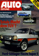 Auto Zeitung - New Car: Fiesta Super S (Supersport) - Front Cover
