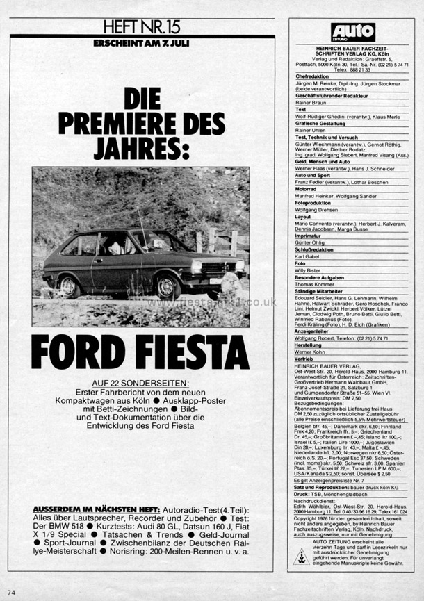 Auto Zeitung - New Car: Ford Fiesta - Page 4
