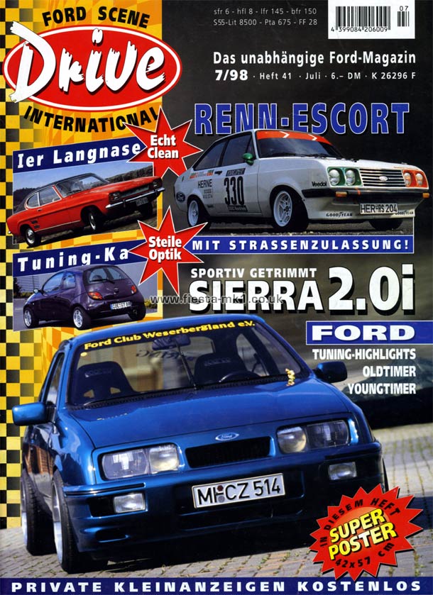 Drive Ford Scene International - Feature: Fiesta 1100S (Sport) - Front Cover