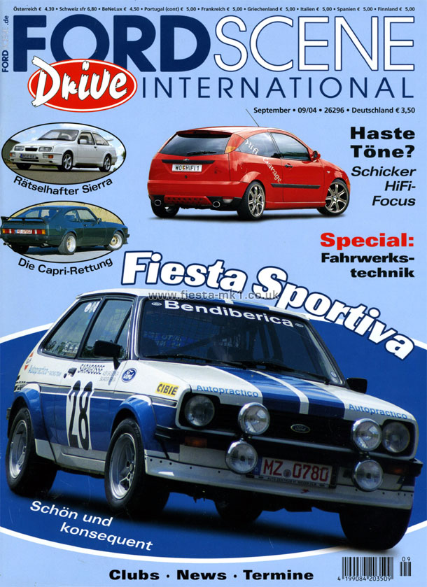 Drive Ford Scene International - Feature: Fiesta Group 2 Replica - Front Cover
