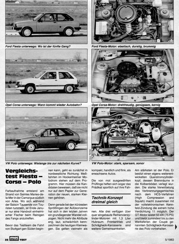 MOT Die Auto-Zeitschrift - Group Test: Fiesta 1300S (Sport) - Page 3