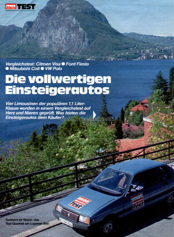 MOT Die Auto-Zeitschrift - Group Test: Fiesta L - Page 1