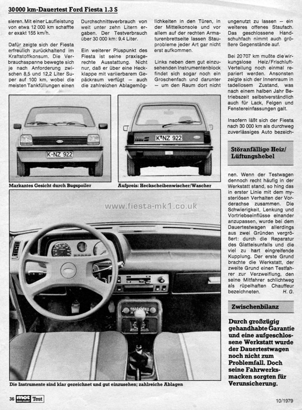 MOT Die Auto-Zeitschrift - Road Test: Fiesta 1300S - Page 4