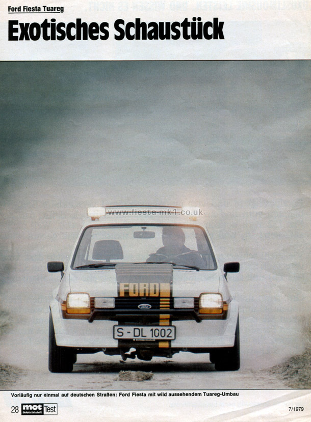 MOT Die Auto-Zeitschrift - Road Test: Fiesta Tuareg - Page 1
