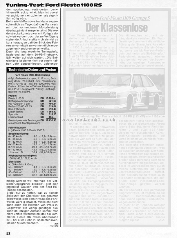 Sport Auto - Road Test: Berkenkamp Racing Fiesta 1100 RS - Page 3