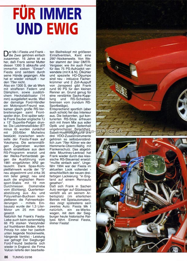 Tuning - Feature: Fiesta 1300S Wide Arch - Page 1