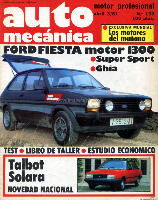 Auto Mecnica - Road Test: Fiesta Ghia - Front Cover