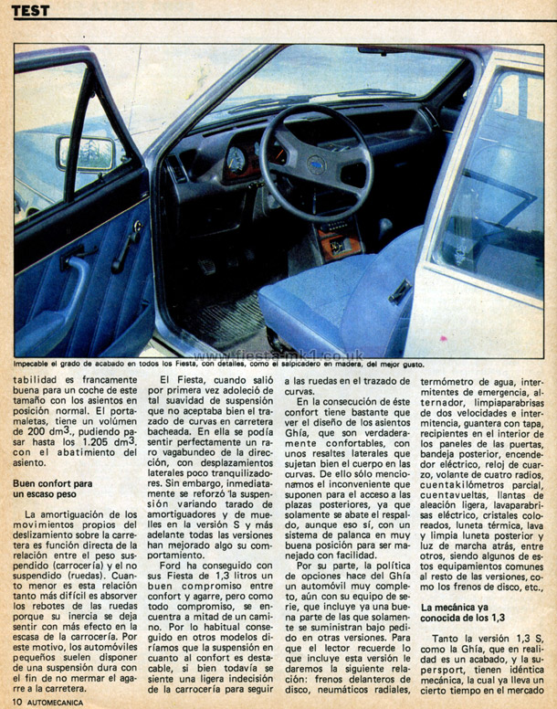 Auto Mecnica - Road Test: Fiesta Ghia - Page 5