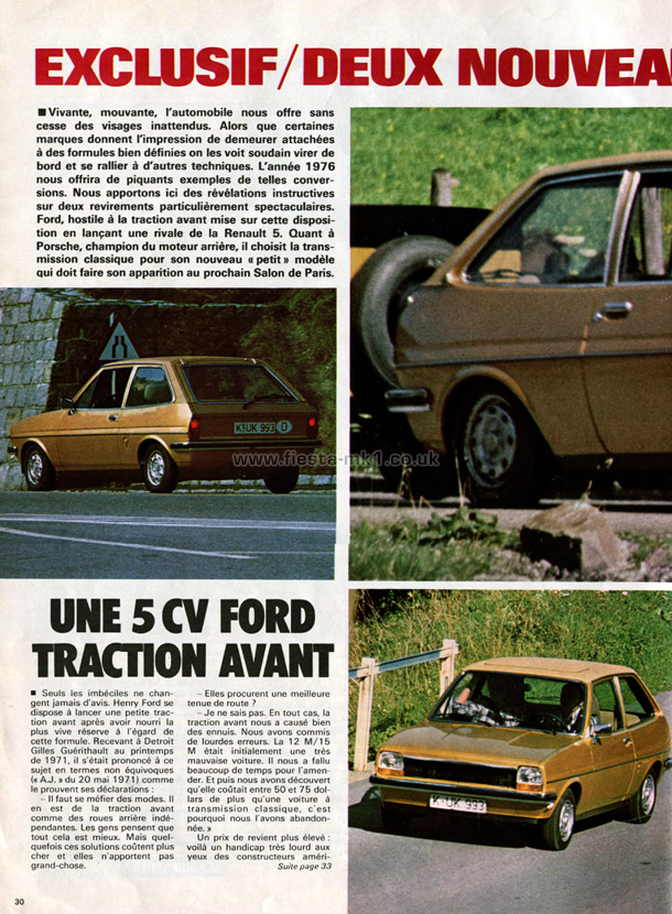 L'Auto-Journal - New Car: Fiesta Traction Avant 5CV - Page 1