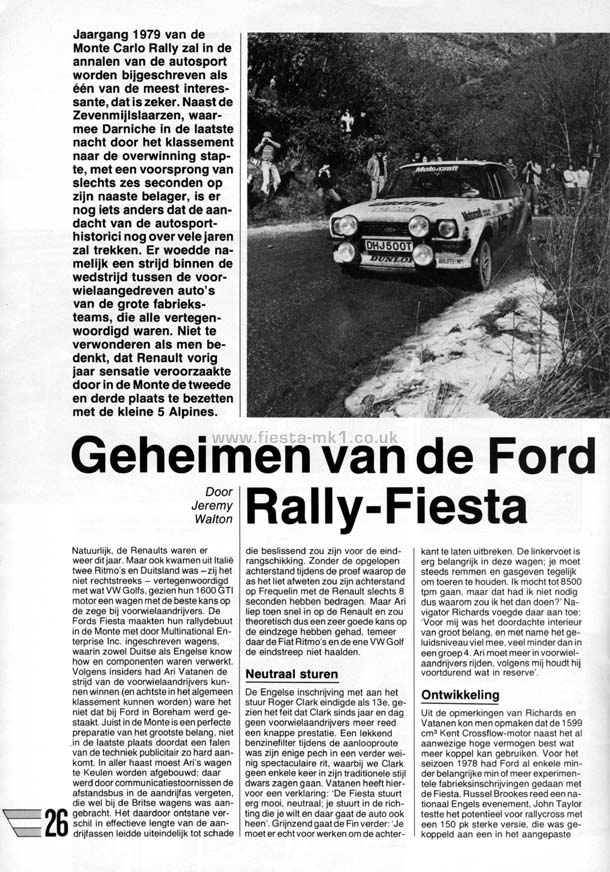 Auto Revue - Technical: Fiesta Group 2 - Page 1