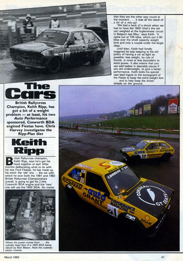 Auto Performance - Feature: Keith Ripp BDA Fiesta - Page 1