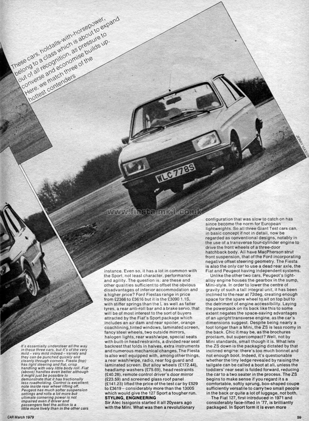 Car - Group Test: Fiesta 1100S - Page 2