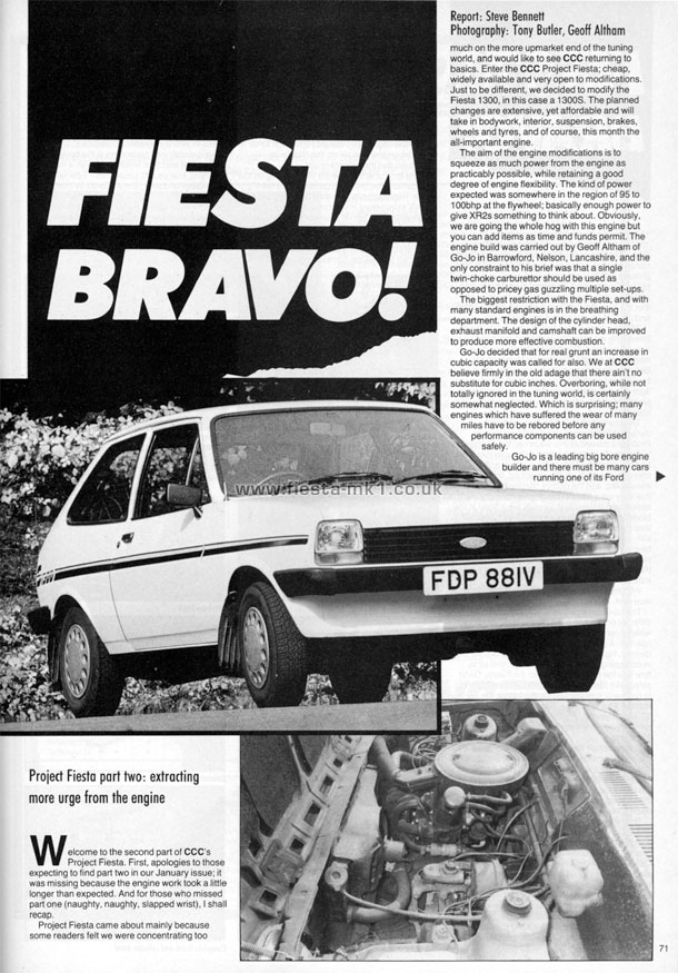 Cars and Car Conversions - Feature: Project Fiesta 1300S (Sport) - Page 1