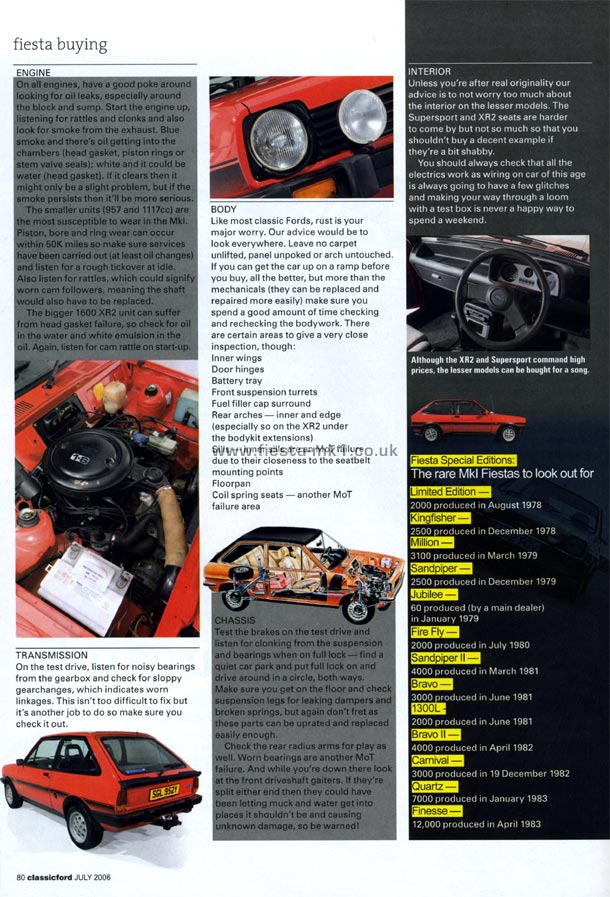 Classic Ford - Buyers Guide: Fiesta Buying - Page 3
